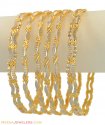 Click here to View - 22K Laser Bangles Set(6 Pcs) 