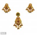 Click here to View - Indian Antique Pendant Set (22Kt) 
