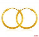 22k Gold Hoops  - Click here to buy online - 489 only..