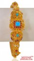 22K Gold Antique Kada  - Click here to buy online - 2,708 only..