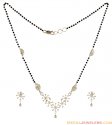 Click here to View - Fancy White Gold Mangalsutra Set 
