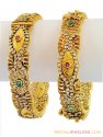 22K Gold Polki bangles - Click here to buy online - 3,679 only..