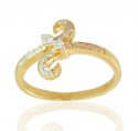 18K Fancy Delicate Gold Ring - Click here to buy online - 1,577 only..