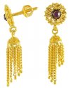 Gold Earrings with Hangings - Click here to buy online - 375 only..