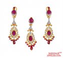22K  Fancy Pendant Set - Click here to buy online - 3,375 only..
