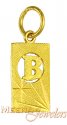 Click here to View - 22Kt Initial B Pendant 