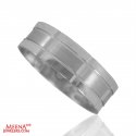 18Kt Designer White Gold Wedding Band - Click here to buy online - 985 only..