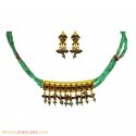 22k Gold Set With Precious Stones - Click here to buy online - 3,576 only..