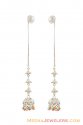 22K White Plated Sui Dhaga Earrings - Click here to buy online - 899 only..