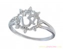 Click here to View - 18K White Gold Ladies Om Ring 