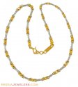 22K Two Tone Fancy Chain - Click here to buy online - 1,367 only..