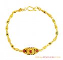 22K Meenakari Filigree Bracelet - Click here to buy online - 456 only..