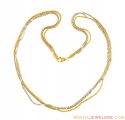 Click here to View - 22k Gold Fancy Three Tone Chain 