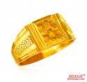 22 Karat Gold Mens Ring - Click here to buy online - 723 only..