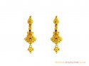 22K Fancy Yellow Gold Earrings 