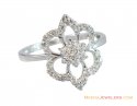 Click here to View - 18K White Gold Floral Ladies Ring 