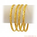 Click here to View - 22k Fancy Gold Bangles(Set Of 4) 
