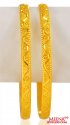 22k Gold Bangles (2 Pc) - Click here to buy online - 3,079 only..