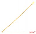 22Kt Gold TwoTone Pearl Bracelet - Click here to buy online - 527 only..