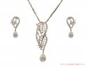 Fancy Diamond Pendant Set - Click here to buy online - 10,319 only..