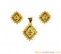 Click here to View - Meenakari Gold Pendant Set 