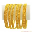 Click here to View - 22k Filigree Bangles Set(6 Pcs) 