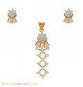 22K Gold Signity Pendant Set - Click here to buy online - 642 only..