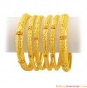 Click here to View - 22k Gold Bangles Set(6 Pcs) 