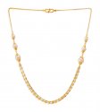 22kt Gold Fancy Two Tone Chain - Click here to buy online - 1,416 only..