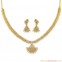 Click here to View - 22k Gold set with Cz Stone 