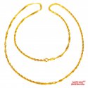 22kt Gold Long Disco Chain  - Click here to buy online - 678 only..