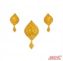 22K Gold Pendant Set - Click here to buy online - 2,004 only..