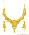 Click here to View - 22K Gold Designer Necklace Set 