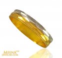 Two Tone Wedding band (22Kt) - Click here to buy online - 233 only..