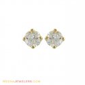 18k Gold Diamond Earrings  - Click here to buy online - 896 only..