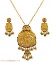 Click here to View - Temple Pendant Set (22Karat Gold) 