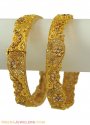 Click here to View - 22Kt Gold Antique Bangles (2 pcs) 