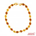 22 Karat Gold Rudraksh Bracelet - Click here to buy online - 909 only..