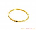 21K Fancy Machine Pipe Baby Bangle - Click here to buy online - 310 only..