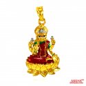 22 kt Gold Laxmi Pendant - Click here to buy online - 504 only..