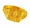 22K Gold Ganesh Mens Ring - Click here to buy online - 553 only..