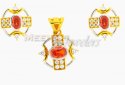 22K Gold Fancy Pendant Set - Click here to buy online - 748 only..