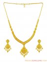 Click here to View - 22k Filigree Necklace Set 