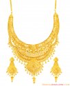 Click here to View - 22K Designer Bridal Necklace Set 