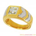 18Kt Two Tone Fancy Diamond Ring - Click here to buy online - 5,461 only..