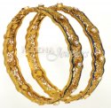 Click here to View - 22 Kt Gold Bangle With Garnet and Meenakari 