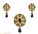 Click here to View - 22K Exclusive Kundan Pendant Set 