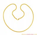 Click here to View - 22k Indian Gold Flat Chain(18 inch) 