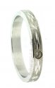 18Kt White Gold Designer Wedding Band - Click here to buy online - 355 only..