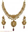 22K Gold Antique Kundan Bridal Set - Click here to buy online - 8,936 only..